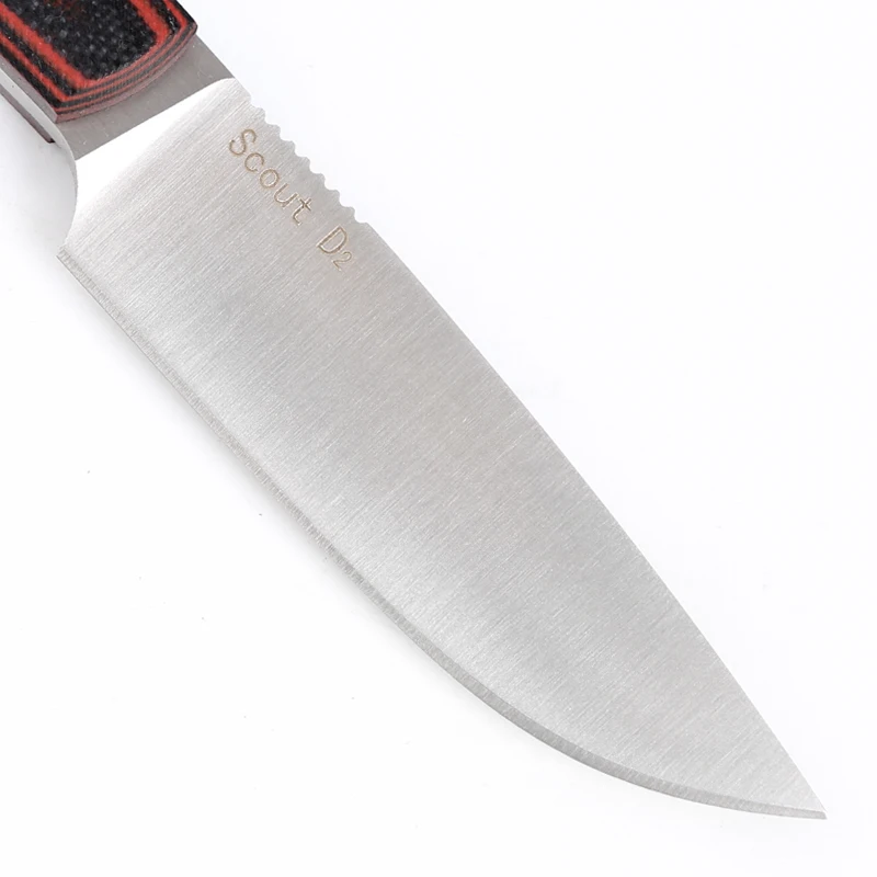 DICORIA Scout D2 blade G10 handle fixed blade hunt straight knife KYDEX Sheath camp survival outdoors tactical EDC knives tools
