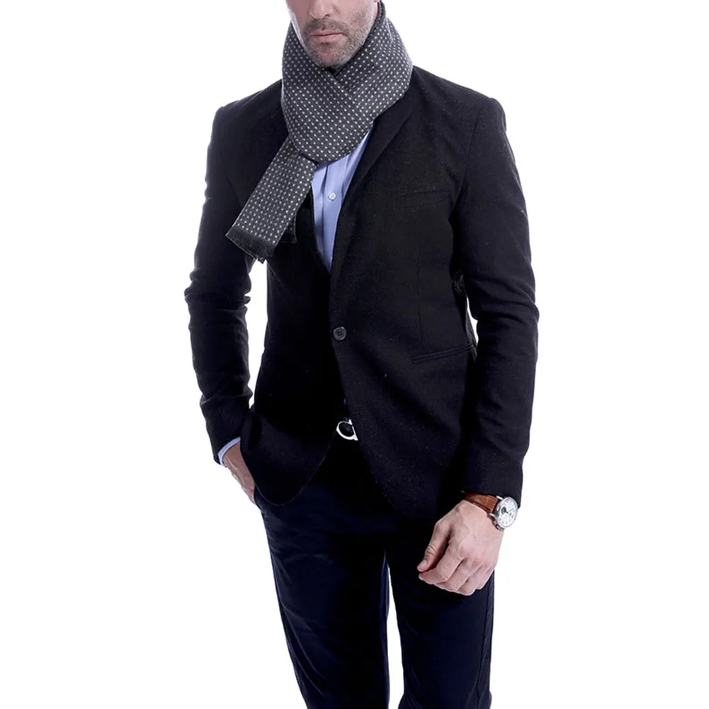 Высококачественный мужской зимний шарф, имитация кашемира, Классический квадратный клетчатый мужской и женский шарф, зимний утолщенный теплый мягкий шарф