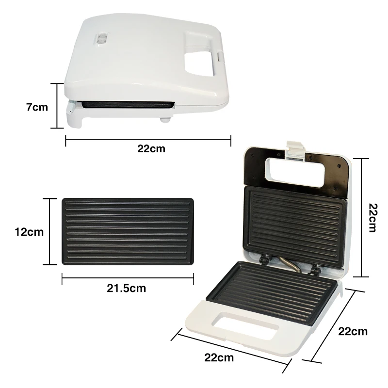 Электрический яйцо сэндвич-мейкер Сковорода-гриль выпечки плиты тостер гамбургер с антипригарным вафельным завтраком песочница машина