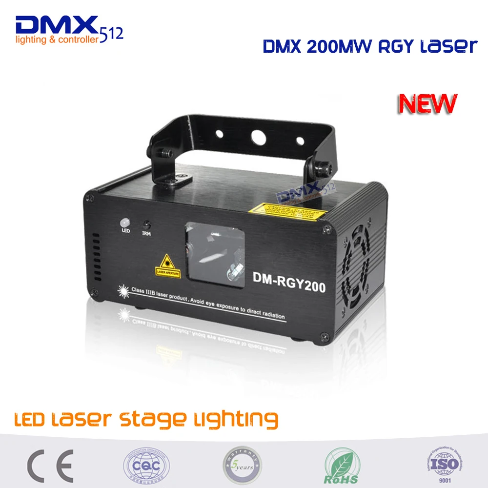 

2017 New Remote DMX 200mW RGY Xmas Laser Stage Lighting Scanner Dance Party Show Light LED Effect Projector Mix Yellow Red Green