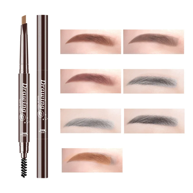 

Eyebrow Pencil Waterproof Smudge-proof Eyebrow Enhancer Brow Pencil with Brow Brush Makeup Natural Long Lasting Paint Tattoo