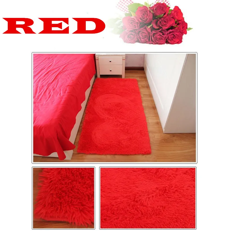 Модный красный прямоугольный ковер коврик для ванной коврик лохматый абсорбирующий коврик молитвенные Половики, коврики Para Quato Nice alfombres