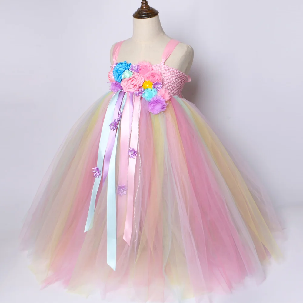 vestido princesa arco iris