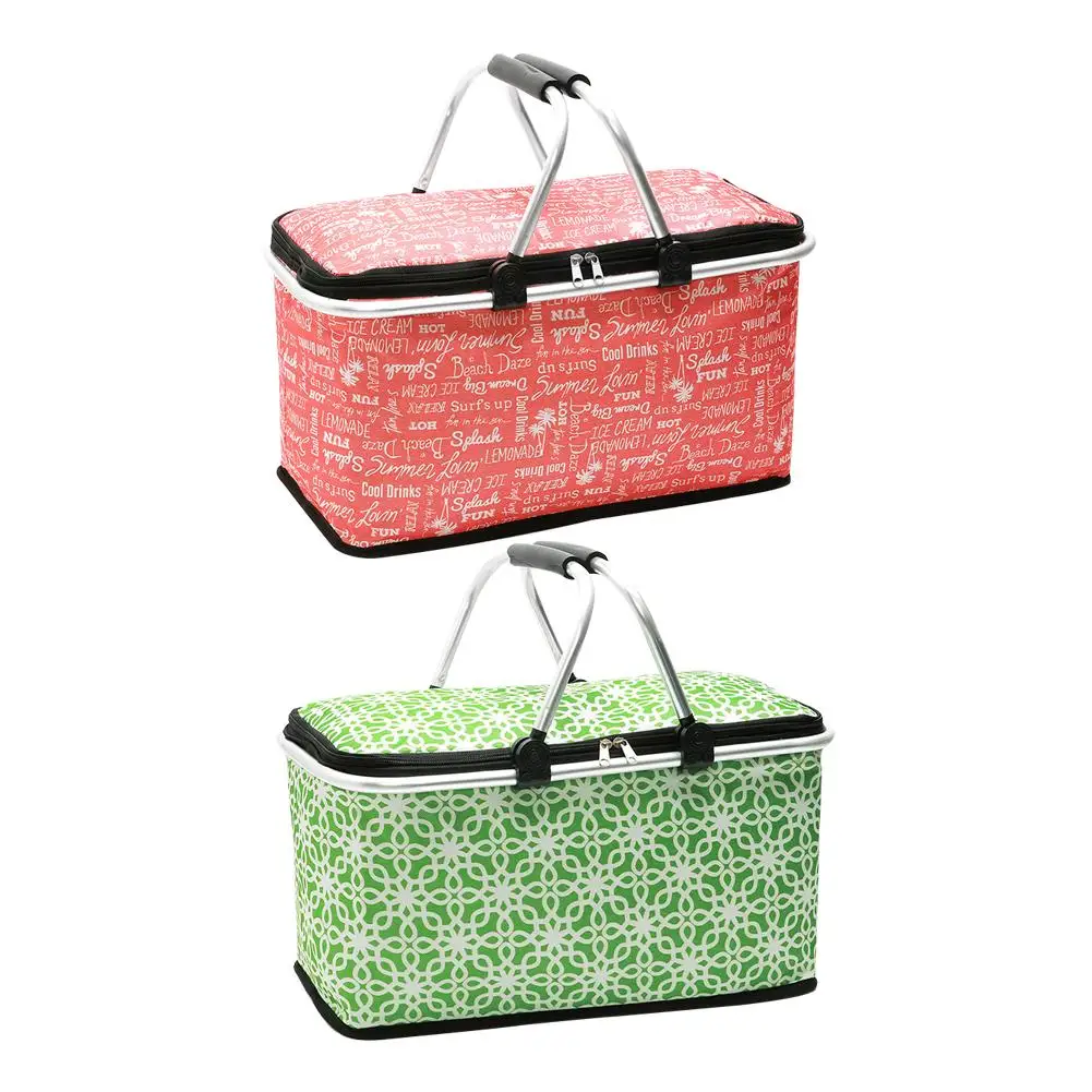 

Collapsible Large-Capacity Insulation Ice Bag 600D Oxford Cloth Aluminium Film Portable Picnic Basket Lunch Insulation Package