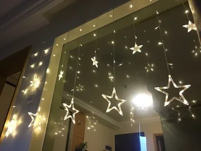 LED Curtain Star String Fairy Light10
