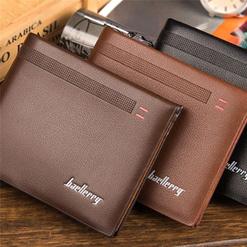 

Mens Fashion Leather ID Card Holder Billfold Purse Wallet Handbag Men purse clutch portfel cuzdan billetera carteira 40MA13