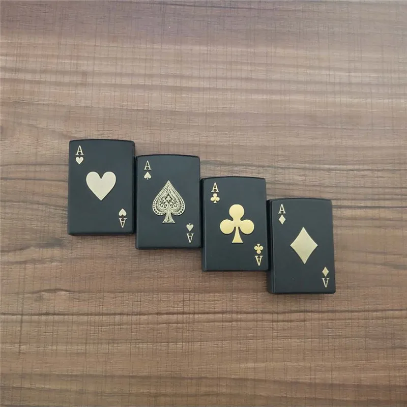 

Cigarette Accessories Butane gas lighters Poker shape novelty windproof lighter