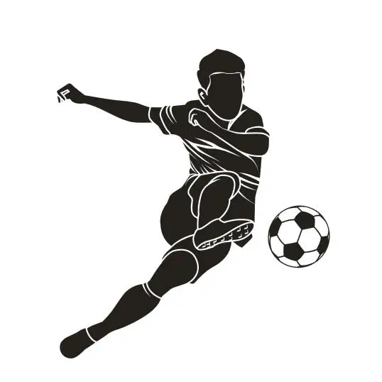 

Soccer Player Goalkeeper Vinyl Wall Decal Boy Football Player Sport Art Wall Sticker Boy Bedroom Classroom Home Decoration