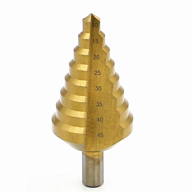 New HSS big Step Drill Bits 10 45mm Woodworking Power Tools Wholesale Price High Quality metal