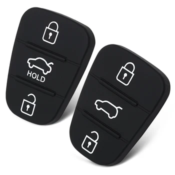 

Replacement Rubber Button Pad For Hyundai Solaris Accent Tucson l10 l20 l30 For Kia Rio Ceed Flip Remote Car Key Shell