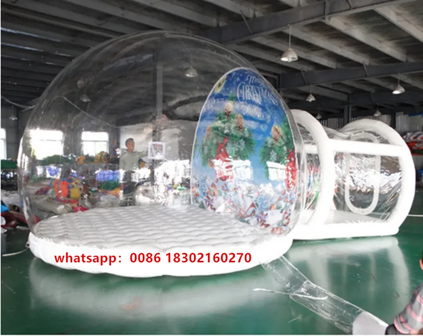 

Transparent Inflatable Bubble Camping Tent with Blower Outdoor Single Tunnel Inflatable Bubble Tent