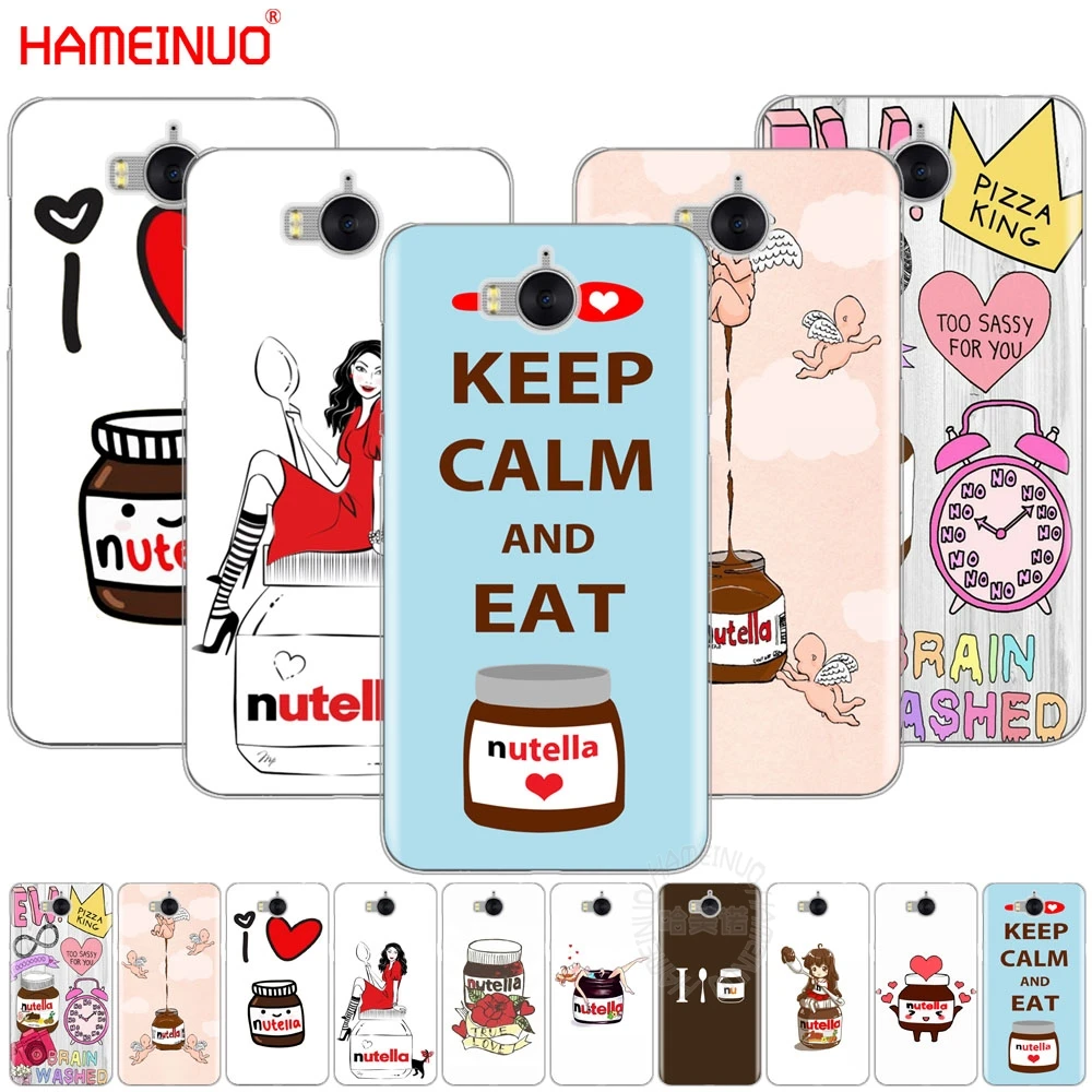 HAMEINUO Чехол для мобильного телефона с шоколадной едой Nutella huawei honor 3C 4X 4C 5C 5X 6 7 Y3 Y6 Y5 2