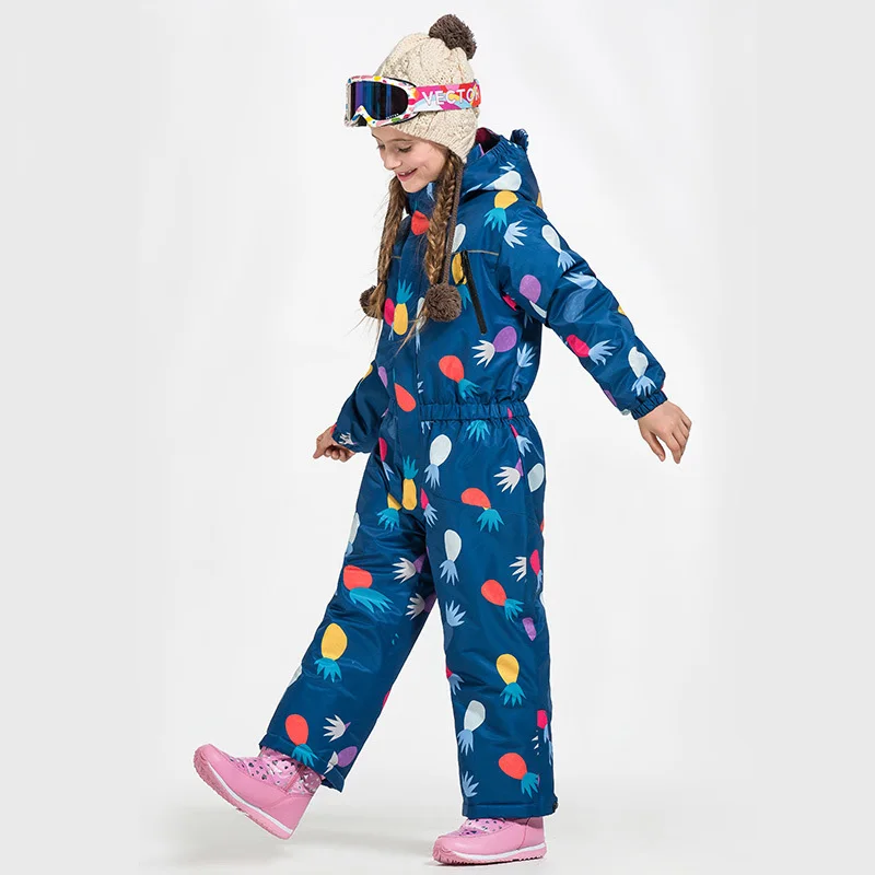 В году, зимний детский лыжный костюм теплый и ветрозащитный антистатический детский сиамский зимний костюм Детская Верхняя спортивная одежда - Цвет: color 2