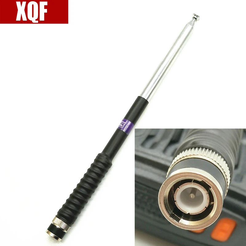 

XQF VHF Telescopic Antenna BNC for ICOM V8 V80 IC-U82 for Motorola for Kenwood Walkie Talkie Hf Transceiver