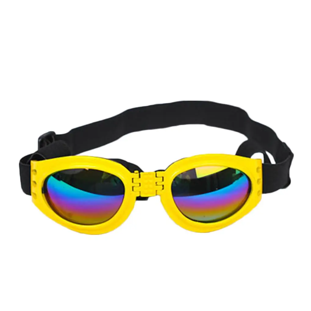 Супер крутые аксессуары для домашних животных складные собачьи УФ Защитные солнцезащитные очки линзы с регулируемым ремешком очки