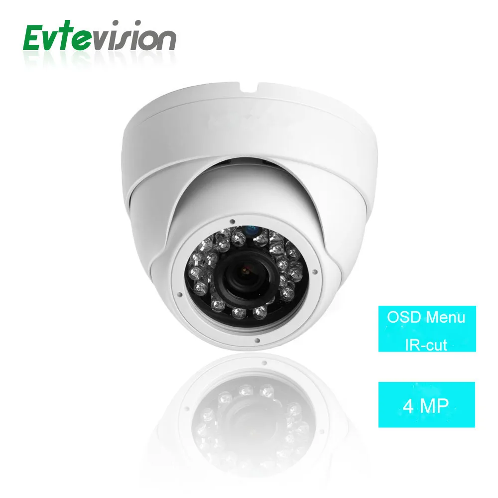 

1 pcs 4MP Indoor AHD CCTV Camera 1/3'' OV4689 CMOS Sensor 24 LED IR Dome Camera Night Vision Security Camera With OSD Menu