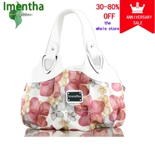 Хит, модные женские кожаные сумки с цветочным принтом, сумки с верхней ручкой, маленькие вместительные сумки, сумки на молнии, кошельки и сумочки