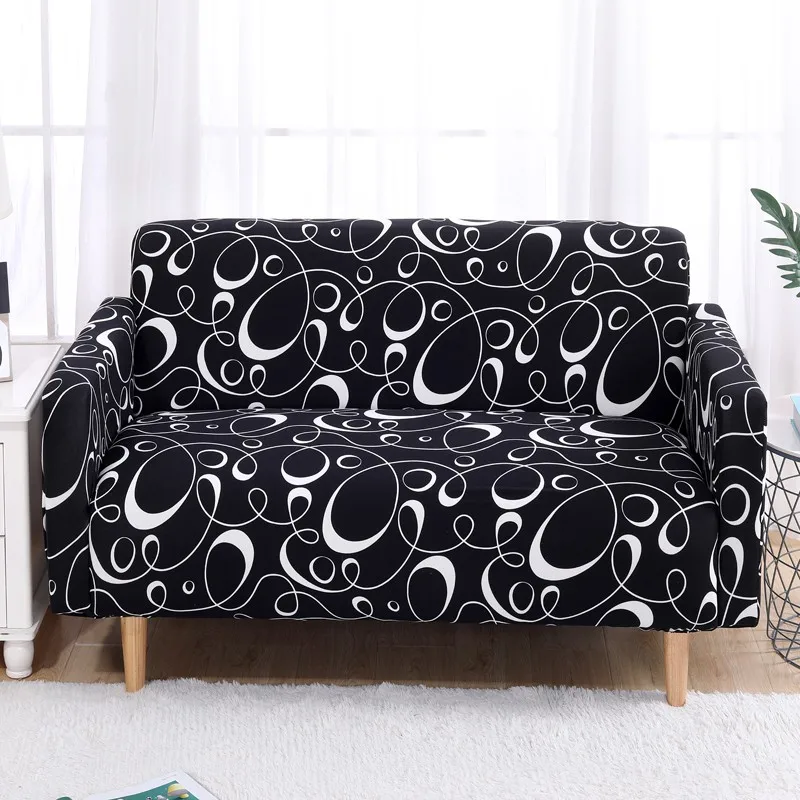 Black Stripe sofa cover