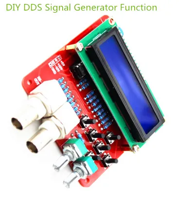 1 комплект DDS функция генератор сигналов DIY комплект генератор частоты квадратный пилообразный треугольник волна diy части источник сигнала компоненты