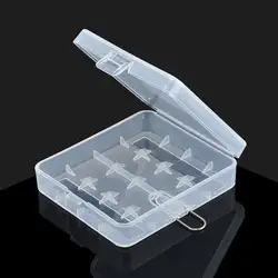 1 шт. портативный жесткий пластиковый чехол для батареи держатель для хранения коробки для 4x18650 пластиковые белые батареи держатель