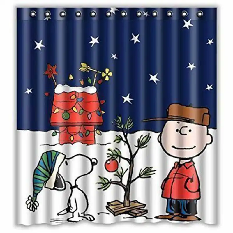 shower curtains bathroom waterproof fabric curtain Custom Merry Christmas Fabric Waterproof Bathroom Shower Curtain #2o25 (2)
