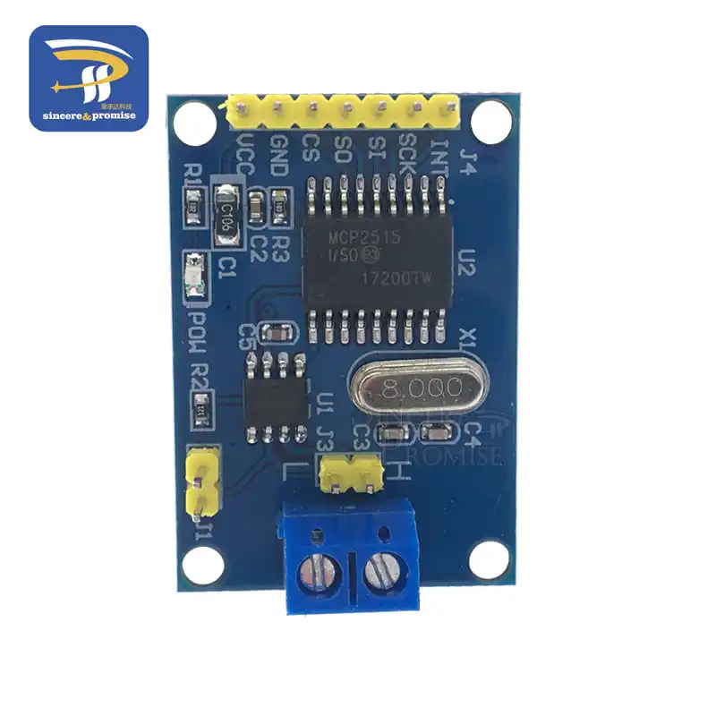 MCP2515 плата модуля драйвера CAN TJA1050 приемник SPI для интерфейса контроллера 5mcu ARM Arduino
