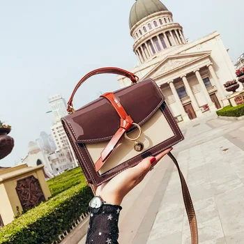 

Small Square Flap Bag Fashion Women Messenger Crossbody Bags Brand Design Sling Shoulder Luxury PU Leather Handbags
