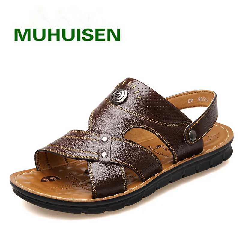 2017 Fashion Sandals Men Outdoor Leisure Shoes Flip flops High Quality Rubber Sole Beach Shoes 