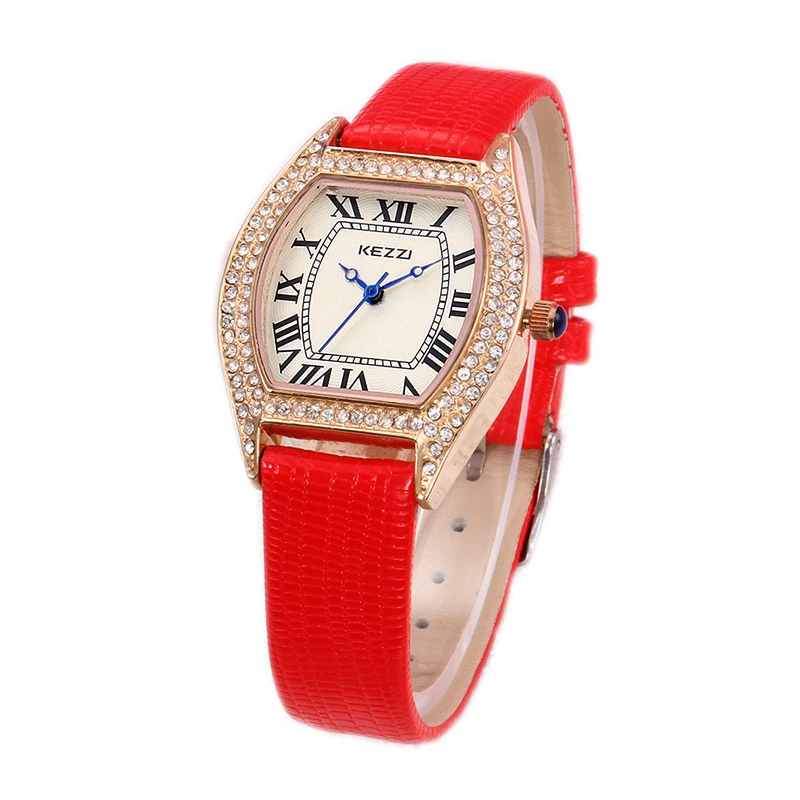 KEZZI Brand Women Leather Strap Watches Retro Roman Dial Dress Watch Ladies Irregular Dial Quartz Watch relogio feminino Cheap KEZZI Brand Women Leather Strap Watches Retro Roman Dial Dress Watch Ladies Irregular Dial Quartz Watch relogio feminino Cheap