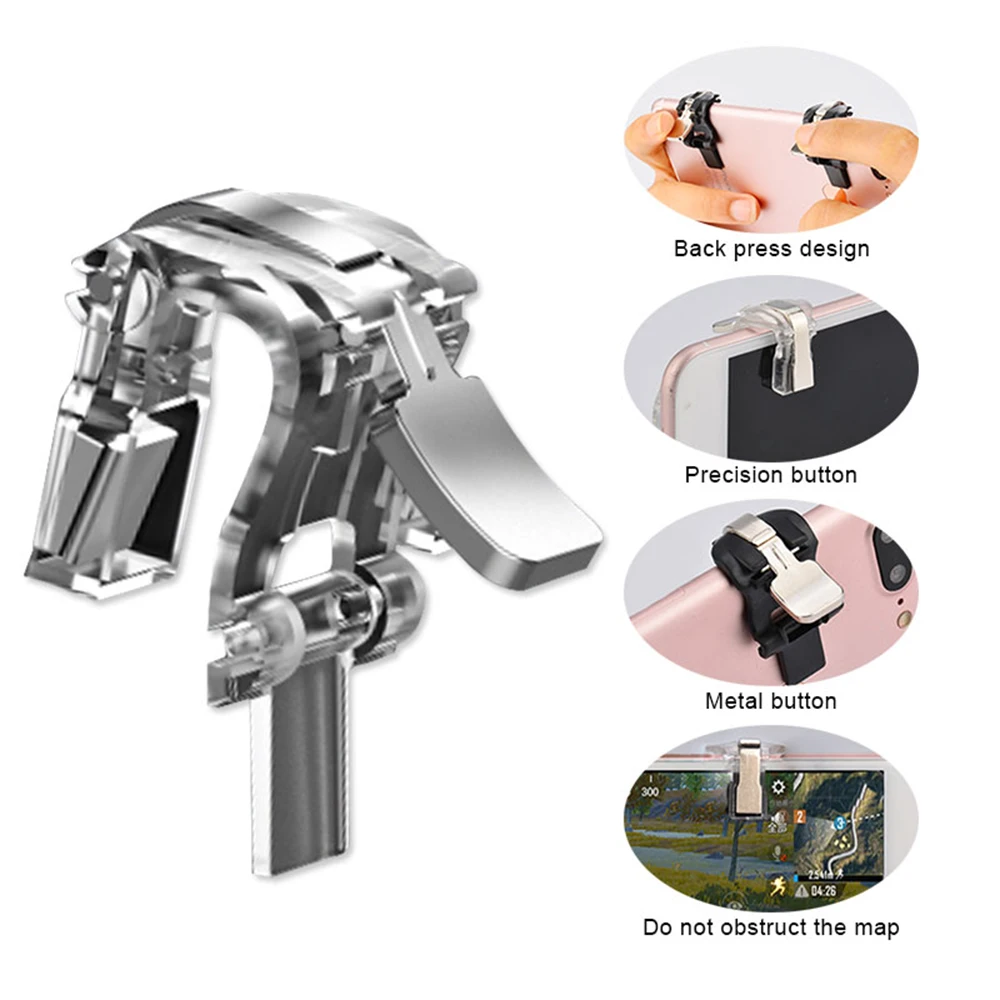 LEEGOAL 1pair S4 Mobile Gaming Trigger L1R1 Shooter Controller PUBG V3.0 For Smart phone Fire Button Aim Key Game Accessories