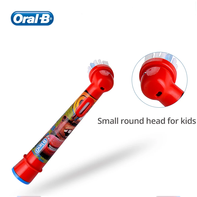 Дешево Oral B EB10 Детская щетка головки 4 шт ступеней замена питания Экстра мягкая щетина для большинства Oral B детские электрические зубные щетки