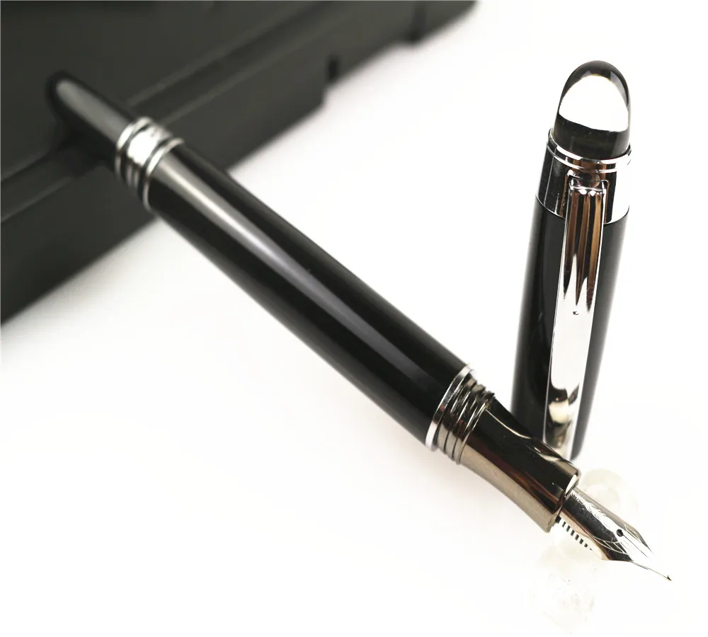 

Baoer 79 Bright black High quality Medium Nib Fountain Pen Business New