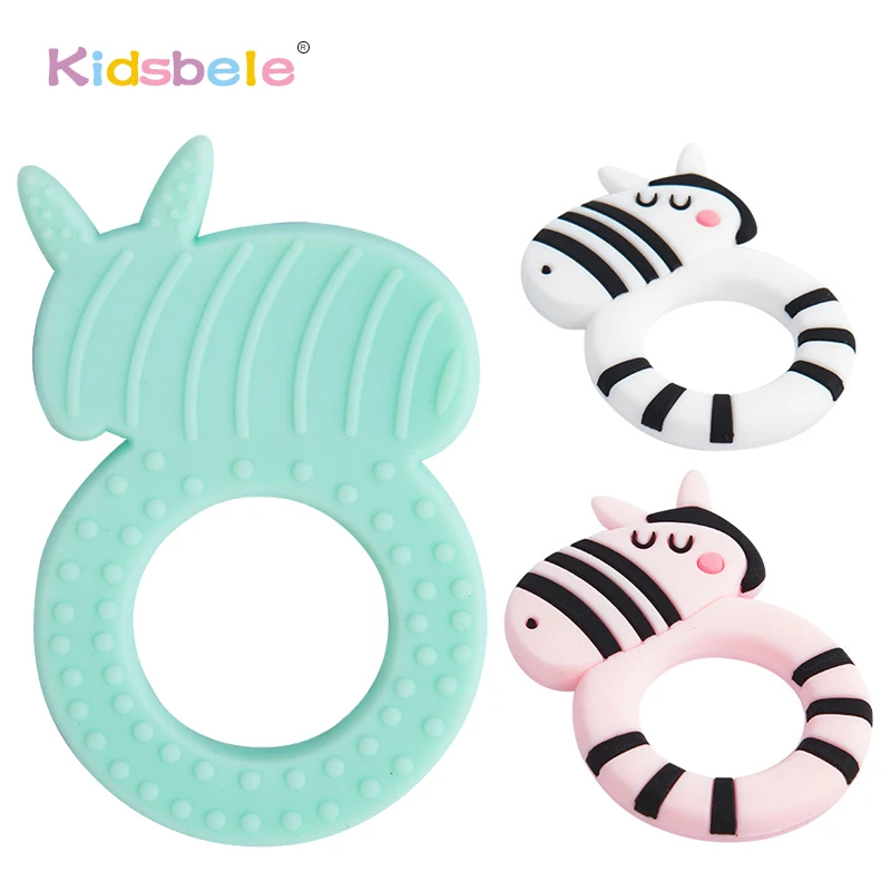 

Infant Hippo Shape Silicone Teether Teething Toys For Baby Birth-24 Months Baby Soft Chewing Toy Lovely Teethers