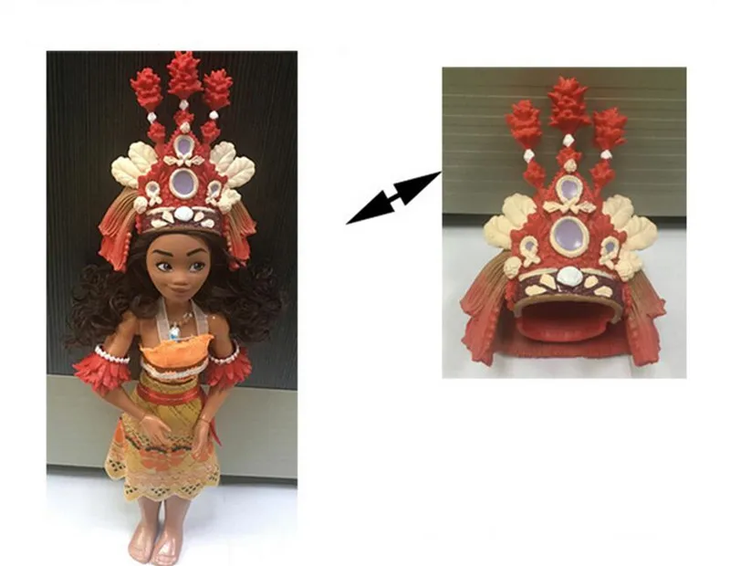 Skup Księżniczka Moana lalki Kawaii światła i muzyki pcv zmienić ubranie figurka zabawka Anime prezenty urodzinowe dla dziewczynek