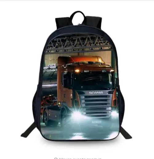 Модный школьный рюкзак Scania для ноутбука с 3D принтом, школьные сумки для подростков, мужские Модные школьные рюкзаки большой вместимости - Цвет: as pictures