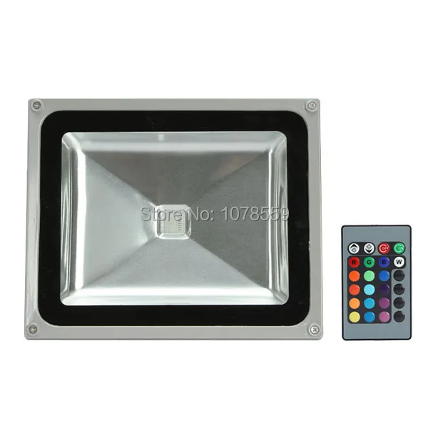 Wholesale Waterproof 50W Outdoor LED Flood Light Floodlight RGB LED Outdoor Lighting Lamp free shipping