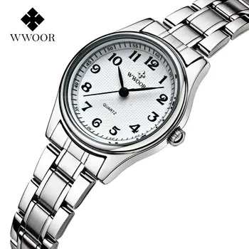

Montre Femme Brand Luxury Stainless Steel Quartz Watch Women Watches Ladies Casual Watch Top Clock Female WWOOR relogio feminino