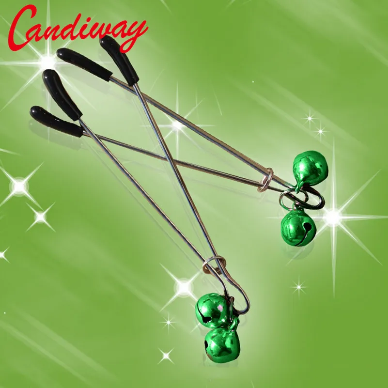 nipple clamps pair Night Lover sex toys bell Clit clamps shaking