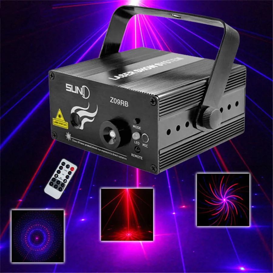 9 Patterns Green&Red Laser Lights Z09RB Stage Lighting Effect Disco Party Wedding Christmas DJ Equipment Show Light AC110-240V