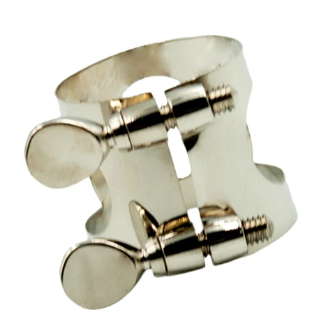 Light of Musical Store-1 Piece Metal Ligature Clip Clamp for Saxophone Mouthpiece Silver