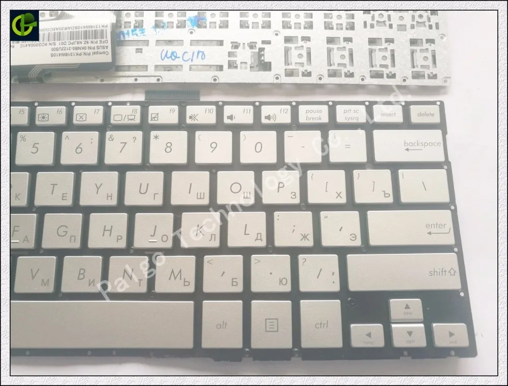 Russian Keyboard for ASUS Vivobook Flip Q302 Q302L Q302LA P302LJ TP300 TP300L TP300LA TP300LD tp300UA P302 Q304 RU SILVER laptop
