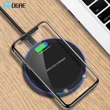 DCAE 5 Вт Qi Беспроводное зарядное устройство для iPhone X Xs MAX XR 8 plus Быстрая зарядка для samsung S8 S9 Plus Note 9 8 USB зарядное устройство для телефона