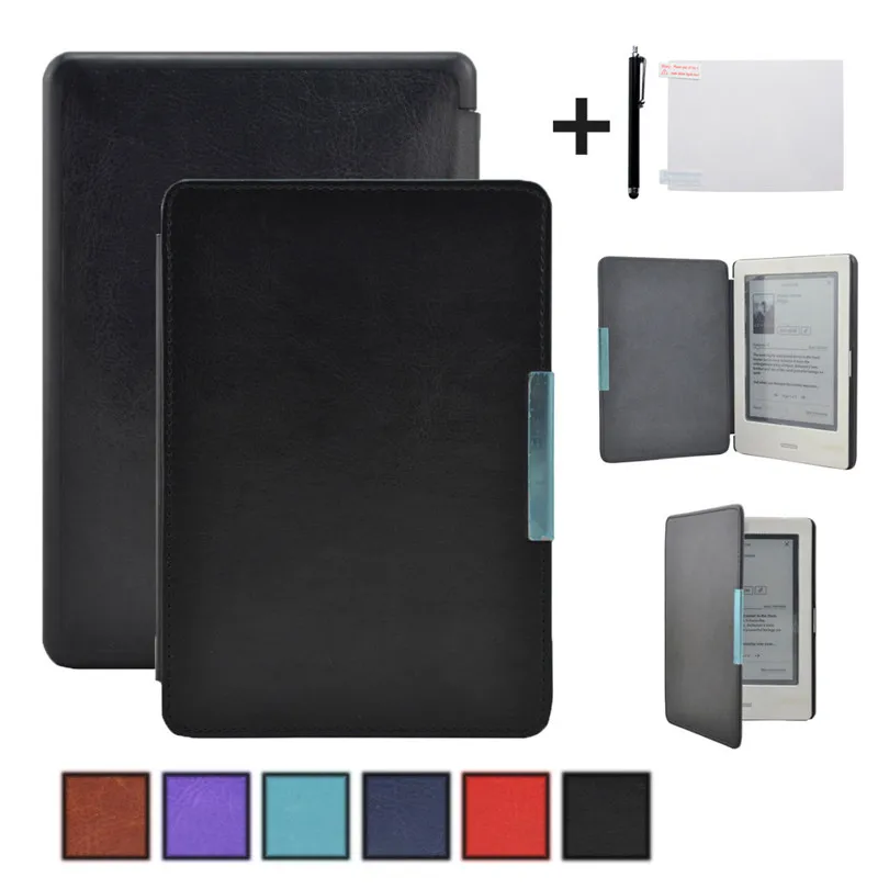 

Magnetic Auto Sleep Leather Cover Case For Kobo Touch N905 A B C eReader 6inch+Film+touch Pen A30
