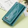 Contact's Genuine Leather wallet women rfid Card Holder wallets for women long hasp coin purse female clutch bag portfel damski ► Photo 2/6