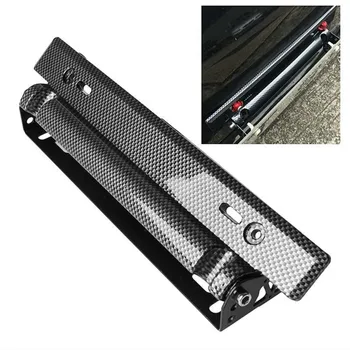 

Car-styling Universal Adjustable Car License Plate Frame Holder Carbon Fiber Racing Number Plate Auto Mount Bracket