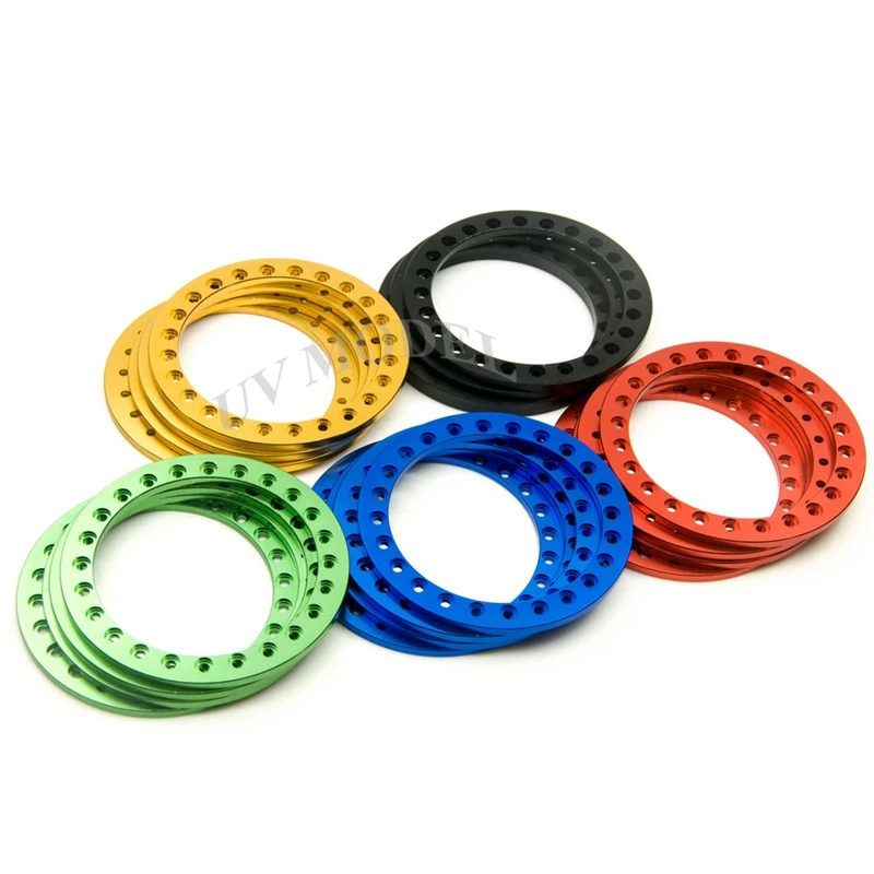 

4 Pcs 2.2 inch Wheels Ring Metal Alloy Replacement Wheel Beadlock Rings for 2.2inch Wheel Rim 1/10 RC Crawler Car D90 SCX10