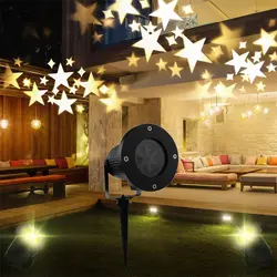 Открытый перемещение Sky Star Рождественская лазерный проектор лампы вечерние диско DJ Лазерная Этап Эффект света пейзаж газон садовый