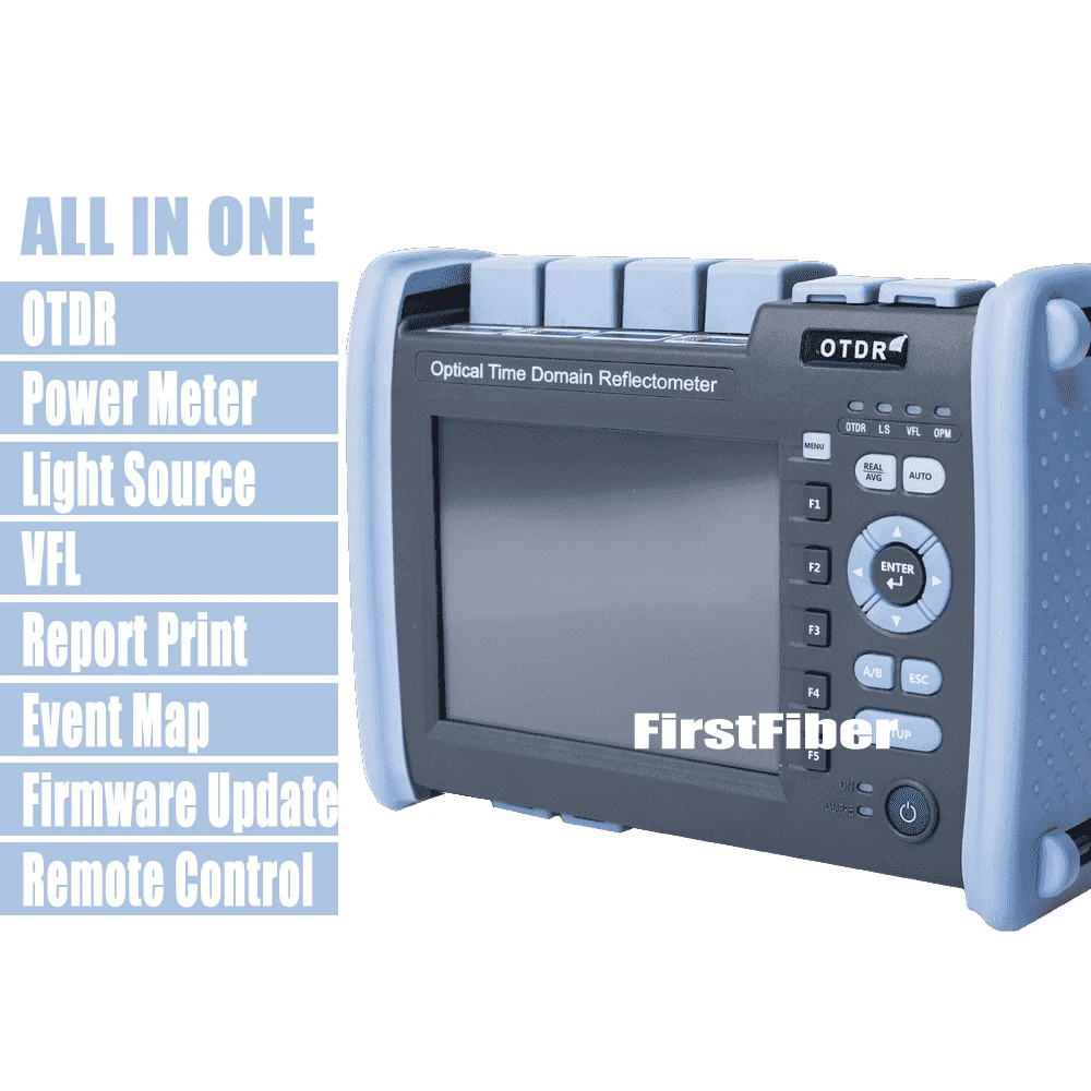 

Active Fiber Tester Live Fiber Optic OTDR PON 1310/1550/1625nm Reflectometer Built in VFL OPM OLS Touch Screen, With SC ST FC LC