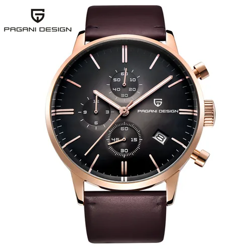 Для мужчин s часы лучший бренд класса люкс Водонепроницаемый 30 м Кожа Спорт Военная Униформа кварцевые часы для мужчин часы Relogio Masculino/PD-2720K - Цвет: 2