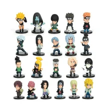 HOT Anime Naruto Set of 21 pcs Action Figures 2 PVC Dolls Collectibles font b Toys
